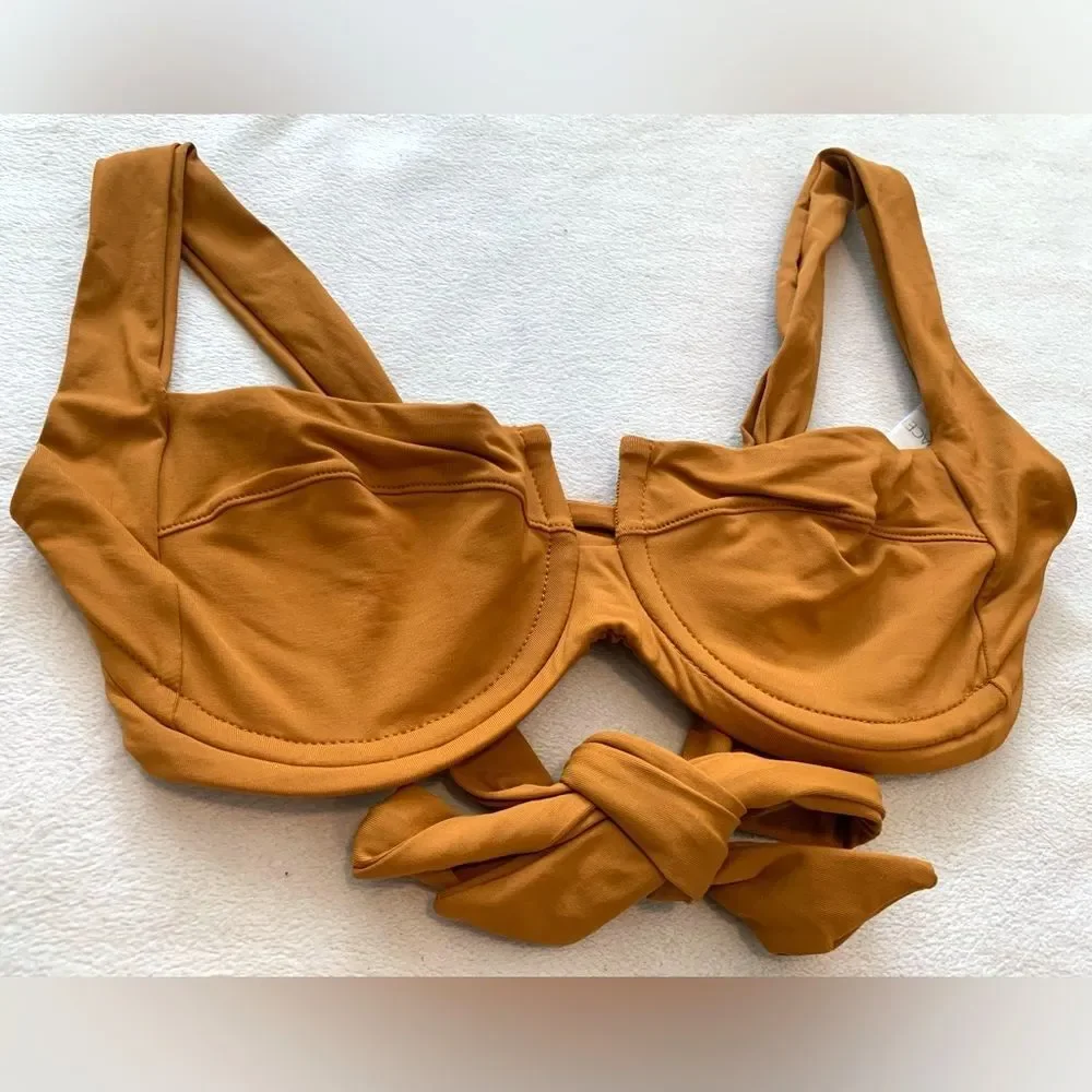 L*space Bikini Set Camellia Top & Cabana Bitsy Bottom Bronze Size Small NEW